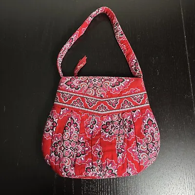 VERA BRADLEY Frankly Scarlet Red Hannah Small Top Handle Handbag Purse • $10.50