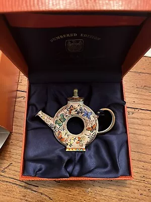 Charlotte Di Vita Numbered Edition Miniature Copper Teapot Butterflies • $25