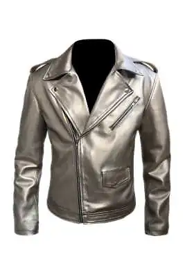 $25.99 • Buy Handmade Men's Fashion Xmen Apocalypse Quick Silver Faux Leather Jacket