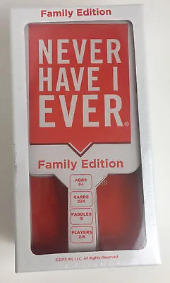 Never Have I Ever Family Edition Game FACTORY SEALED NEW • $33.88