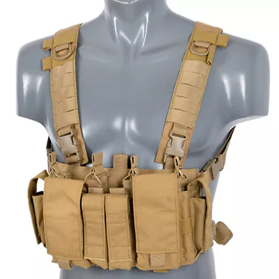 Fields Light Weight Patrol Chest Rig Harness Airsoft Vest • £40.43