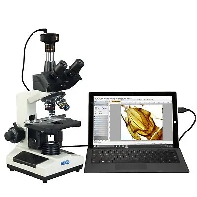 OMAX 40X-2500X Biological Compound Trinocular Microscope W 5MP Digital Camera • $549.99
