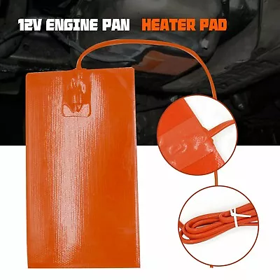 13x23cm 100W 12V Car Engine Oil Pan Sump Tank Heater Pad Silicone Heating Pad • $16.99