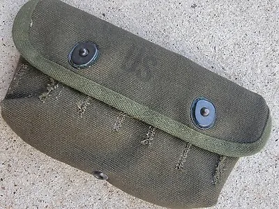 US Army Vietnam War Military Shotgun Canvas Shell Belt Pouch • $80