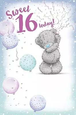 Me To You 16th Birthday Sweet 16 Greetings Card Tatty Teddy • £3.95