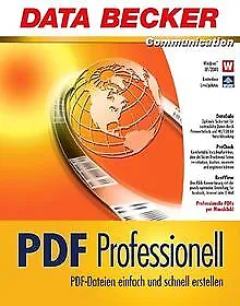 PDF Professionell By Data Becker | Software | Condition Good • £3.44