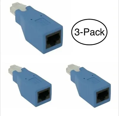 Cisco Console Rollover Adapter For RJ45 Ethernet Cable Male To Female (3-Pack) • $12.49