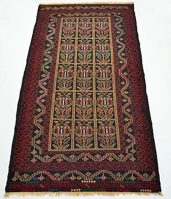 Afghan Persian Handmade Sumak Kilim Rug Size 200 X 107 Cm Handmade Tribal Kelim  • $550