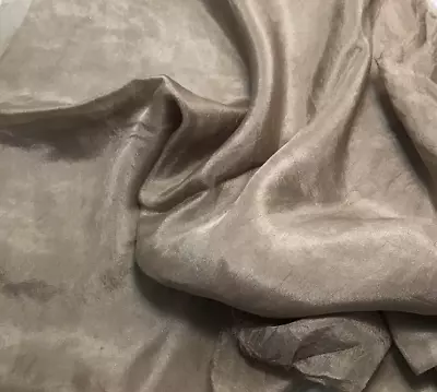 $11.99 • Buy Hand Dyed TAUPE GRAY China Silk HABOTAI Fabric
