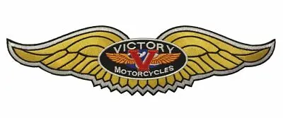 Victory Motorcycles Iron On/ Sew On Biker Back Patch (XXL-11 Inch) YLW • $15.99