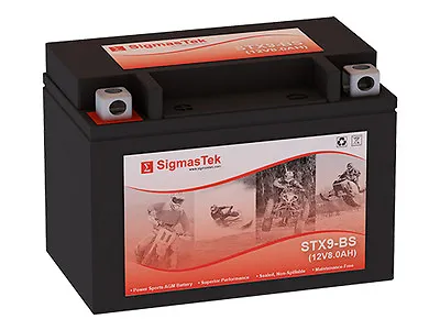 SigmasTek STX9-BS Battery For Triumph Daytona 600/650 Speed Four 600CC 2003-05 • $28.99