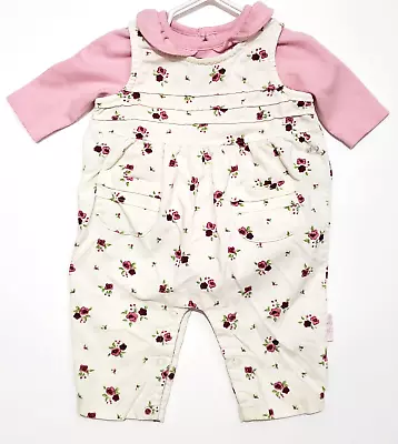 Health-tex 0-3 Mo. Girls Floral Bubble Romper With Pink Gymboree Shirt • $10