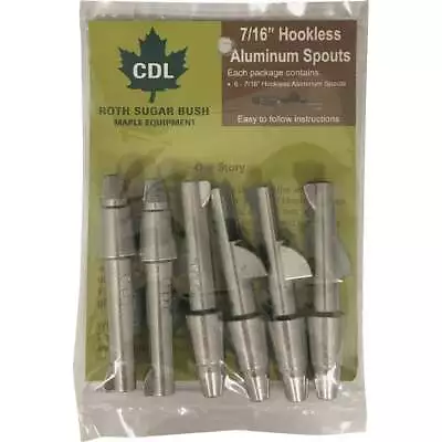 Tap My Trees Maple Sugaring Hookless Aluminum Spout (6-Pack) RSB0716 Tap My • $19.48