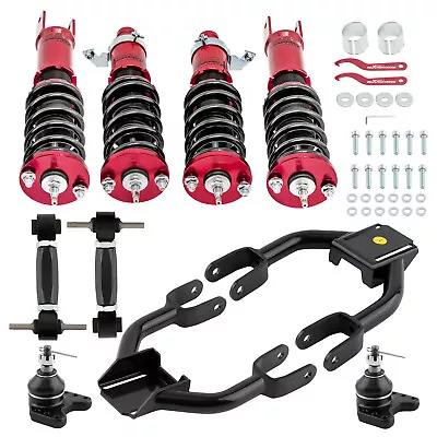 Coilovers Suspension Kit & Front Upper Arm Rear Camber Kit For Honda Civic 92-95 • $330.99