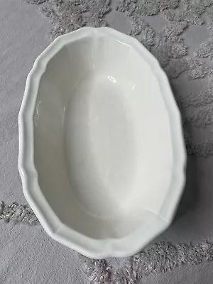 White Ironstone OVAL SERVING BOWL • $12