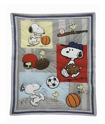 Bedtime Originals Snoopy™ Sports Crib Bedding Set Baby Basketball Baseball • $35