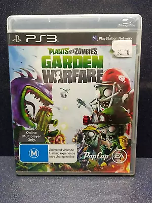 PS3 PlayStation - Plants Vs Zombies Garden Warfare PAL - Fast & Free Postage • $14.95