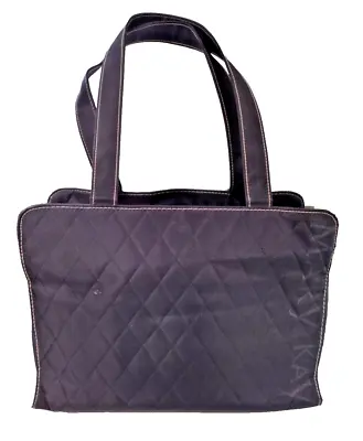 Mary Kay Consultant Makeup Bag Large Quilited Black Shoulder Organizer Tote • $14.98