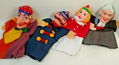 $75.44 • Buy 4 Hand Puppets Mister Rogers Neighborhood Queen, Policeman, Granny, Jester