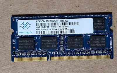 Dell Nanya 4gb So-dimm Pc3-12800 Ddr3 - Notebook / Laptop / Aio : Memory - Ram • $7.83