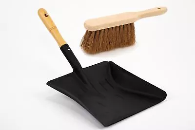  Metal Coal Shovel And Smoothed Wooden Handle Supplied With Soft Coco Hand Brush • £8.99