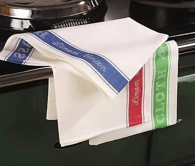 24X Linen Union Tea Towels & Glass Cloths Catering Kitchen Restaurant Bar Cloths • £32.99