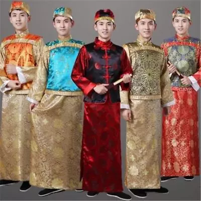 Chinese Traditional Men Qing Clothing Emperor Prince Robe Show Cosplay Costume • $44.37