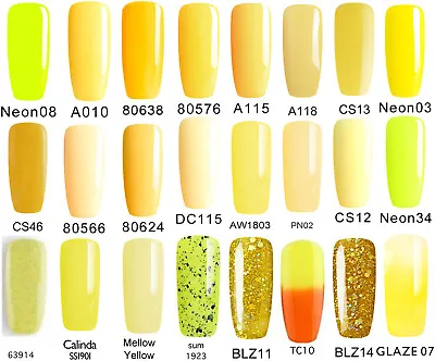 Bluesky Gel Nail Polish Yellow Lemon Colors UV LED Nail Manicure Soak Off • £7.50