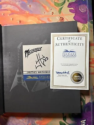 James Hetfield SIGNED Autographed Messengers Hardcover Book Metallica Ltd Ed #3 • £134.95