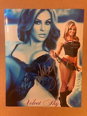 Velvet Sky 8x10 Autographed Custom Edit Metallic Pearl NWA Impact Wrestling • $18