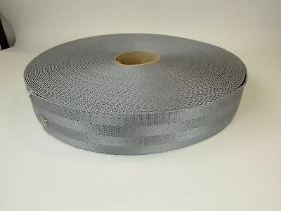 Silver/gray Heavy Nylon 4 Panel/band Webbing 1 1/2 Inch Wide - 5 Yards • $12.99