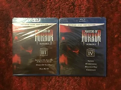 Masters Of Horror Season 1 / Volume III ( 3 ) + Volume IV ( 4 ) : 2 New Blu-rays • $29.96