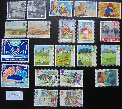 1994 GB 21 Different Used Commemorative Steam Channel Tunnel Postcards Golf • $2.53