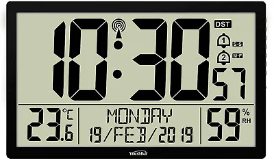 £69.99 • Buy Jumbo XXXL LCD Radio Controlled MSF Digital Wall Clock ( UK & Ireland Version )