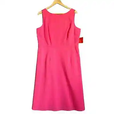 Isaac Mizrahi X Target Womens Fit & Flare Sleeveless Pink Delight Dress Size 16 • $19.99