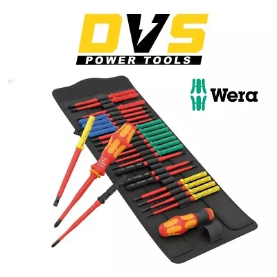 Wera Kraftform Kompakt VDE Big Pack 1 26 Pc Colour Coded Screwdriver Set 006617 • £124.95