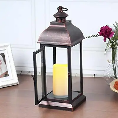 Decorative Lantern With Flameless LED Candle Light Outdoor/Indoor LED Lantern... • $42.29