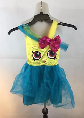 $3.90 • Buy Shopkins Cupcake Queen Girl Costume Small Yellow Dress Blue No Headpiece M1