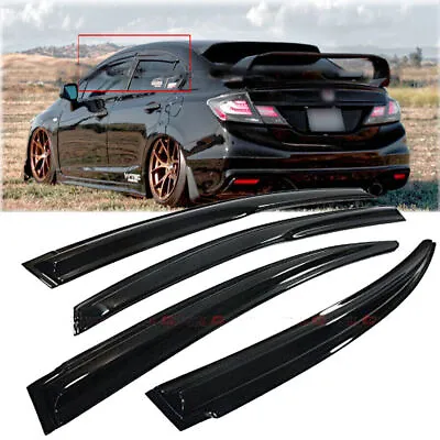 For 2006-2011 Honda Civic Sedan Window Visor Rain Guards Vent Shade Deflector • $24.99