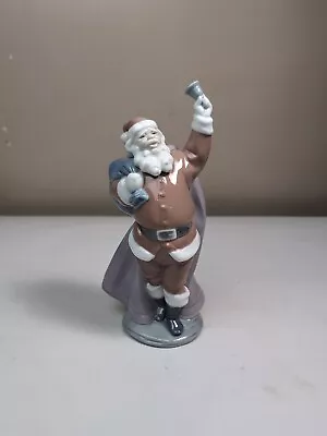 Lladro Premiere Issue JOLLY CHRISTMAS SANTA W/ BELL Figurine # 6500 8 1/4  • $84.99