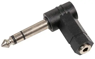 £2.79 • Buy 3.5mm Jack To 6.35mm Jack RIGHT Angle Small To Big Headphone Adapter 1/4 Inch