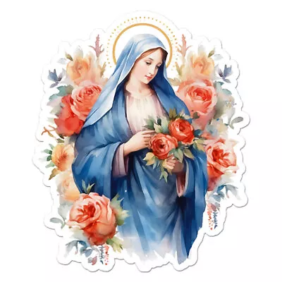 Virgin Mary Vinyl Decal Sticker Indoor Outdoor 3 Sizes #11369 • $5.17