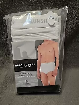 Munsingwear Men's Full Rise Briefs 2 Pair Pack Size 46 Kangaroo Pouch • $30