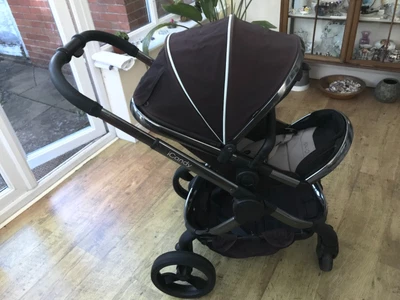 £150 • Buy Icandy Peach 3 Travel System Buggy And Carry Cot With Maxi Cosy Pebble Adaptors