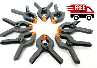 8 Spring Clamps 2.5 Inch 64 Mm Model Making Airfix Jewellery Craft Tools Small • £3.59