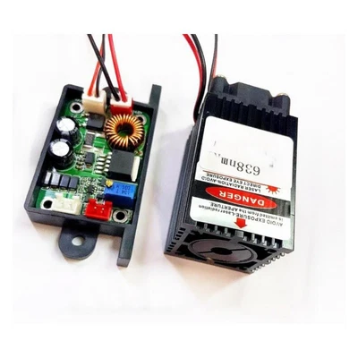 $81.51 • Buy Powerful 635nm 638nm 1000mW Orange-Red Dot 1W Laser Multimode Diode Module 12V