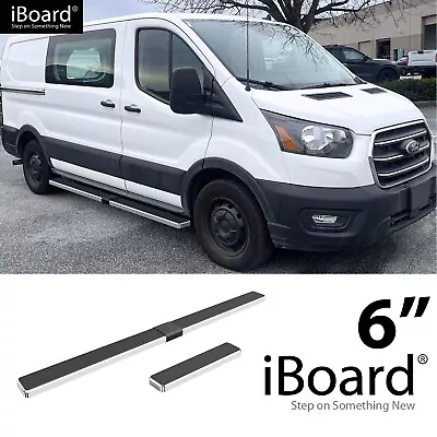 APS Running Board Step 6in Steel Polished Fit Ford Transit Full Size Van 15-24 • $239