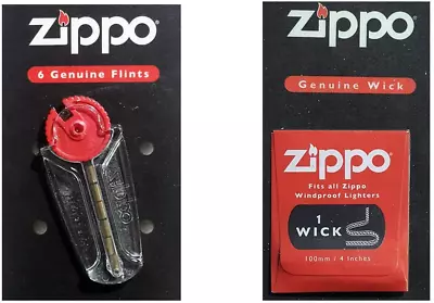 Zippo Wick + Flint Genuine Zippo Fits To All Zippo Windproof Lighters • $18.44