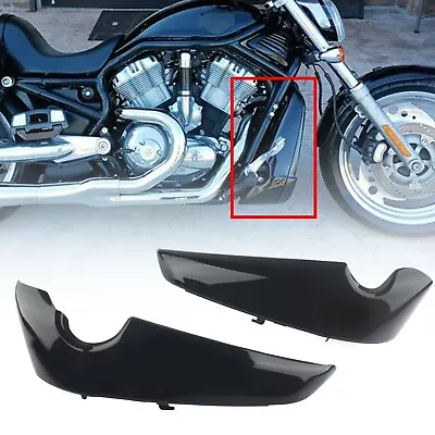 Gloss Black L&R Radiator Side Covers Shrouds For Harley V Rod VRSCAW VRSCX VRSC • $96.97