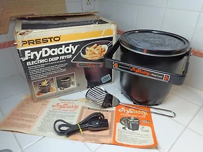 Vtg Presto FRY DADDY Deep Fryer In Box W Scoop + Booklet 05420 Super CLEAN • $19.99